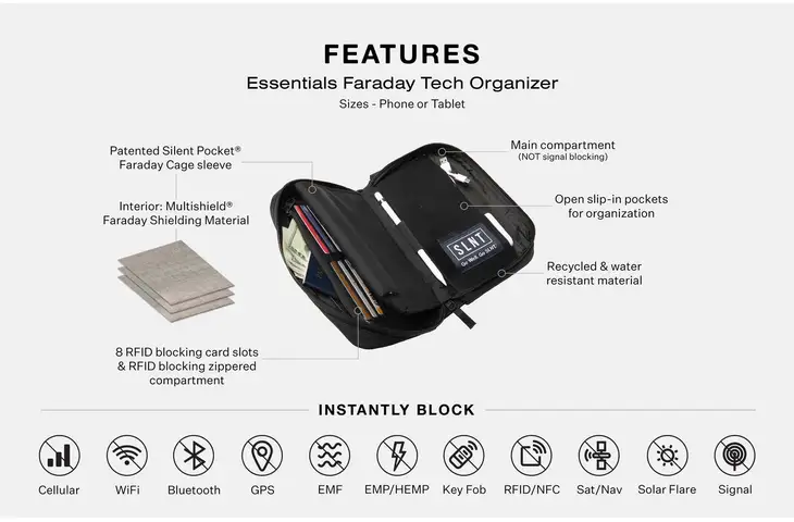 SLNT Essentials Faraday Tech Organizer w/ Free Shipping and Handling — 2 models - view 11